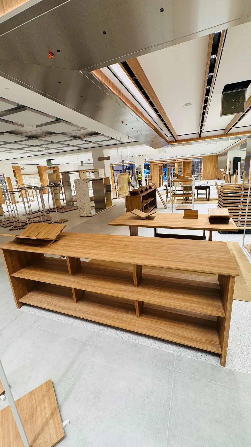 Completed detail from retail fit-out project in Dubai