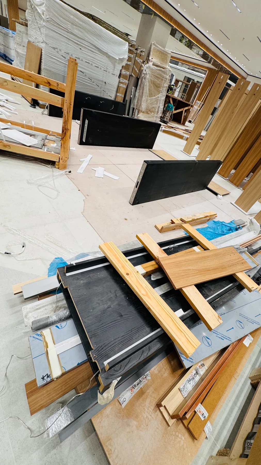 Retail fit-out process stage in Dubai
