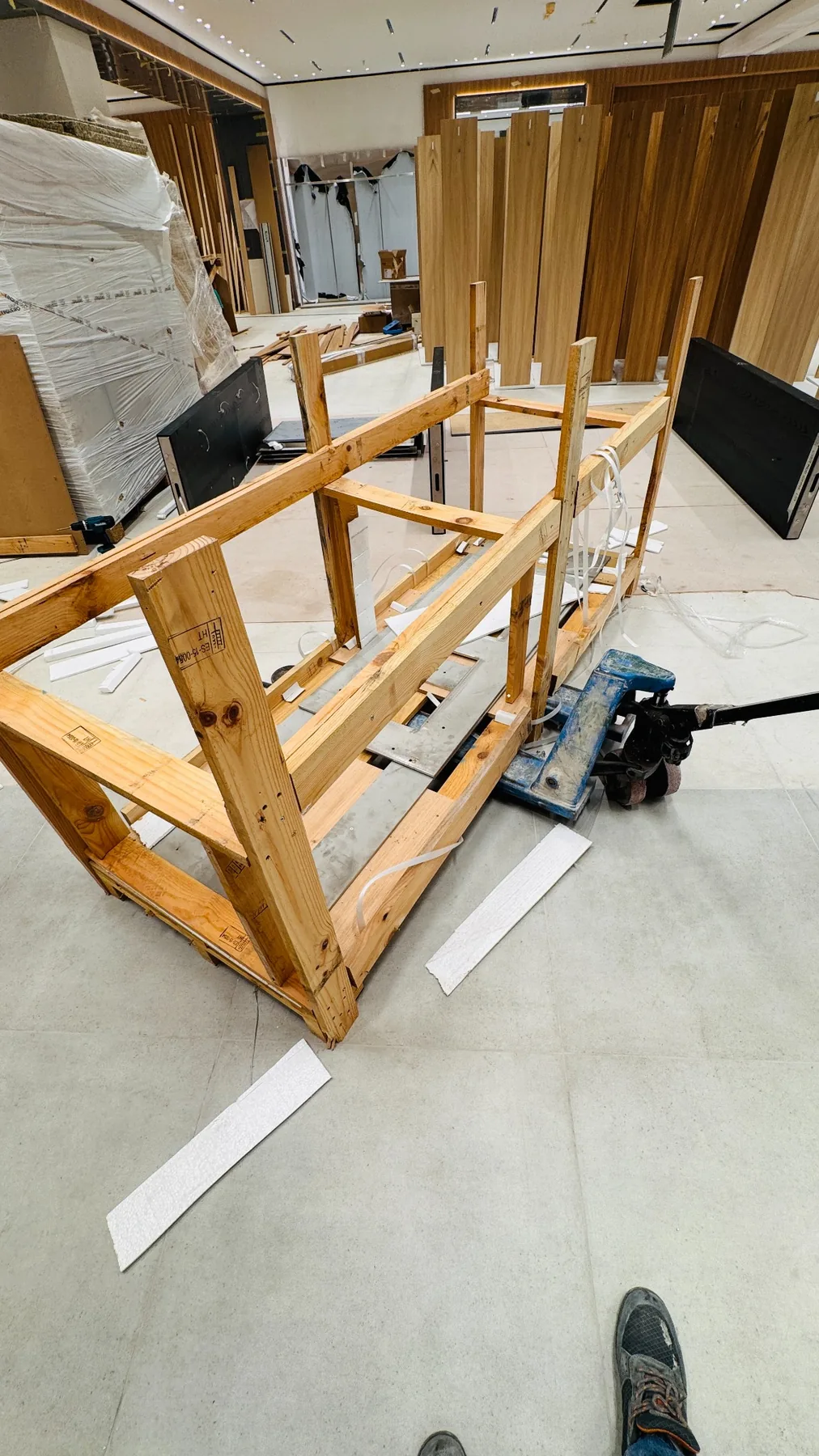 Retail fit-out process stage in Dubai