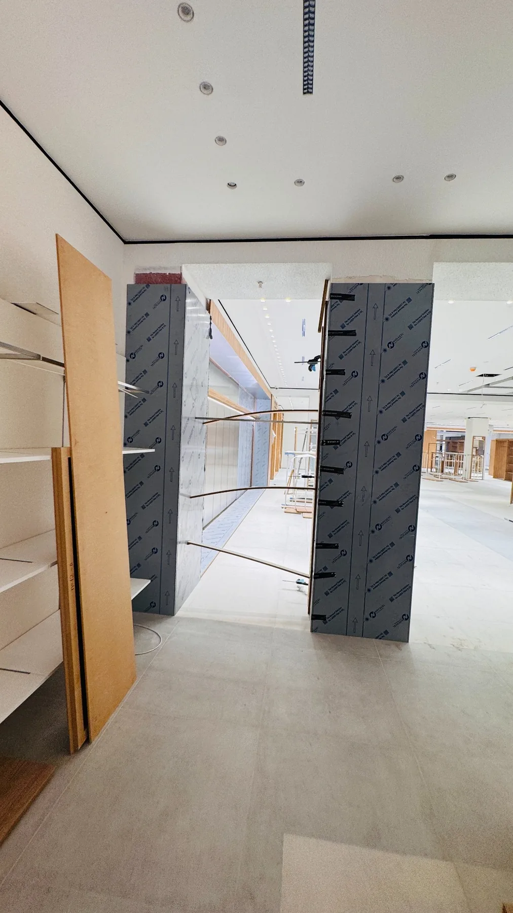Retail fit-out process stage in Dubai